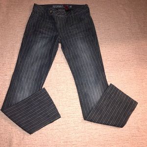 Guess pinstripe jeans